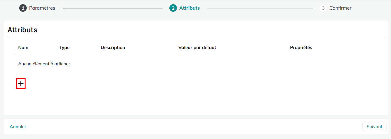 Étape 2 : Attributs