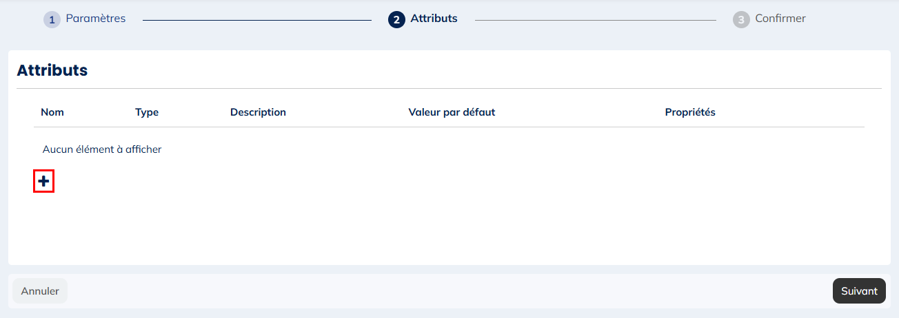Étape 2 : Attributs