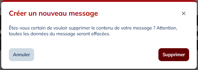 Créer un nouveau message
