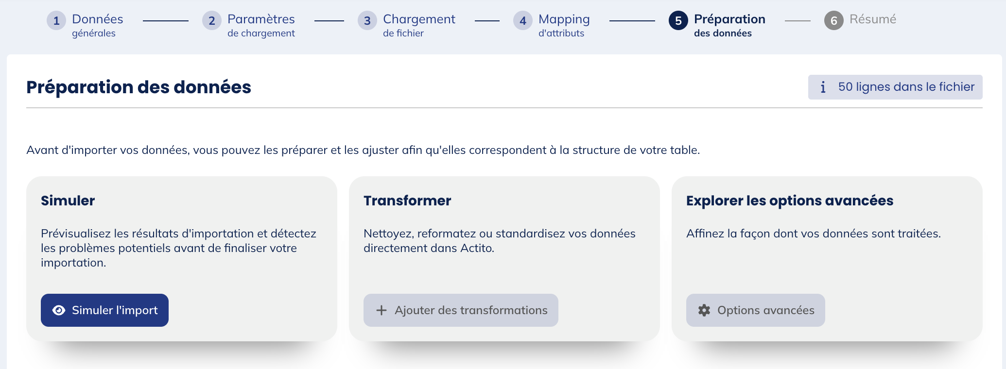 Préparation des données