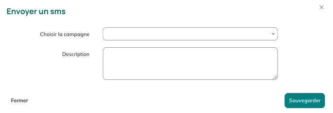 Bloc Envoyer un SMS
