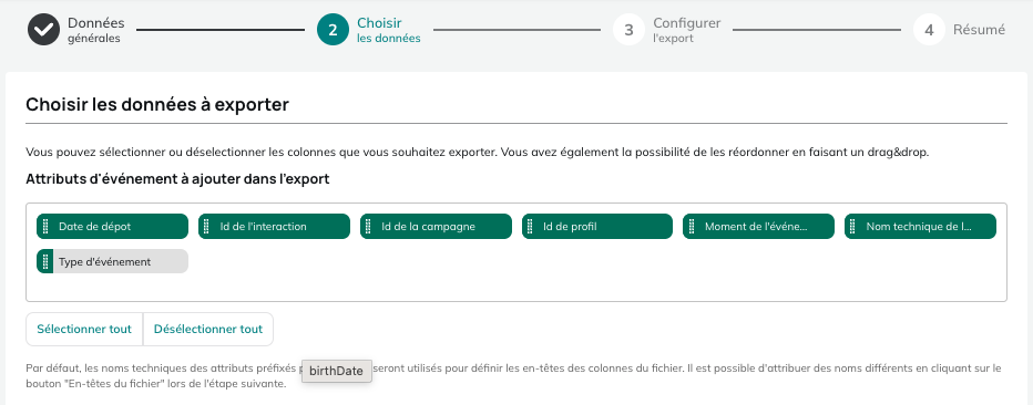 Données pour les exports d'activités papier, téléphoniques, sociales Téléchargé