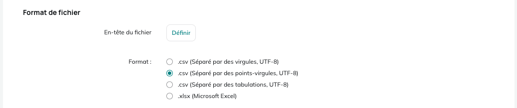 Format de fichier
