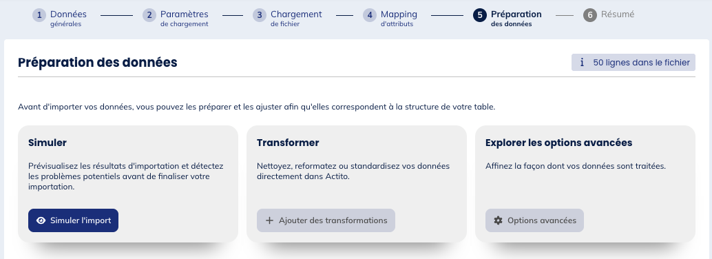 Changement de mise en page