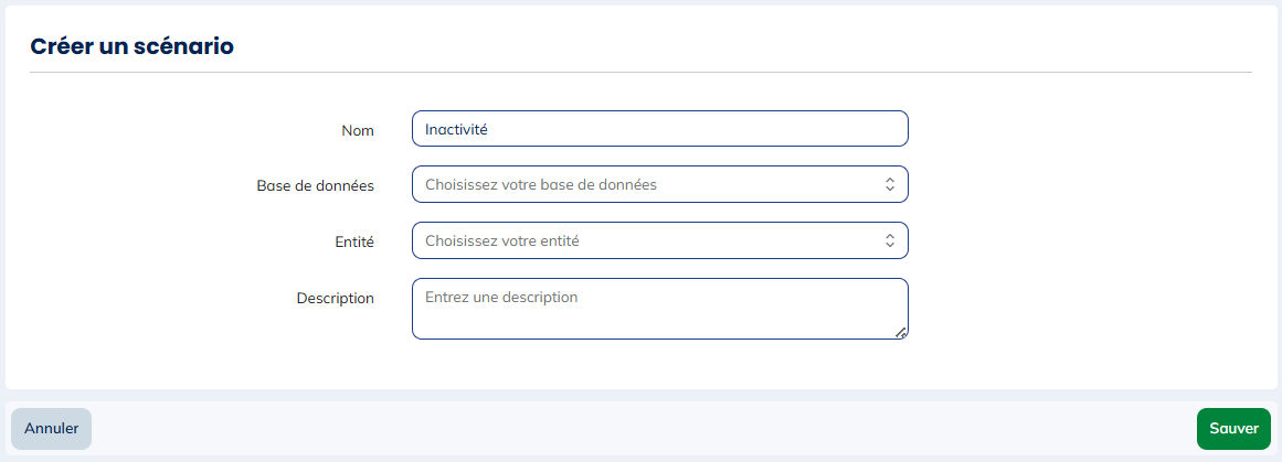 Créer un scénario