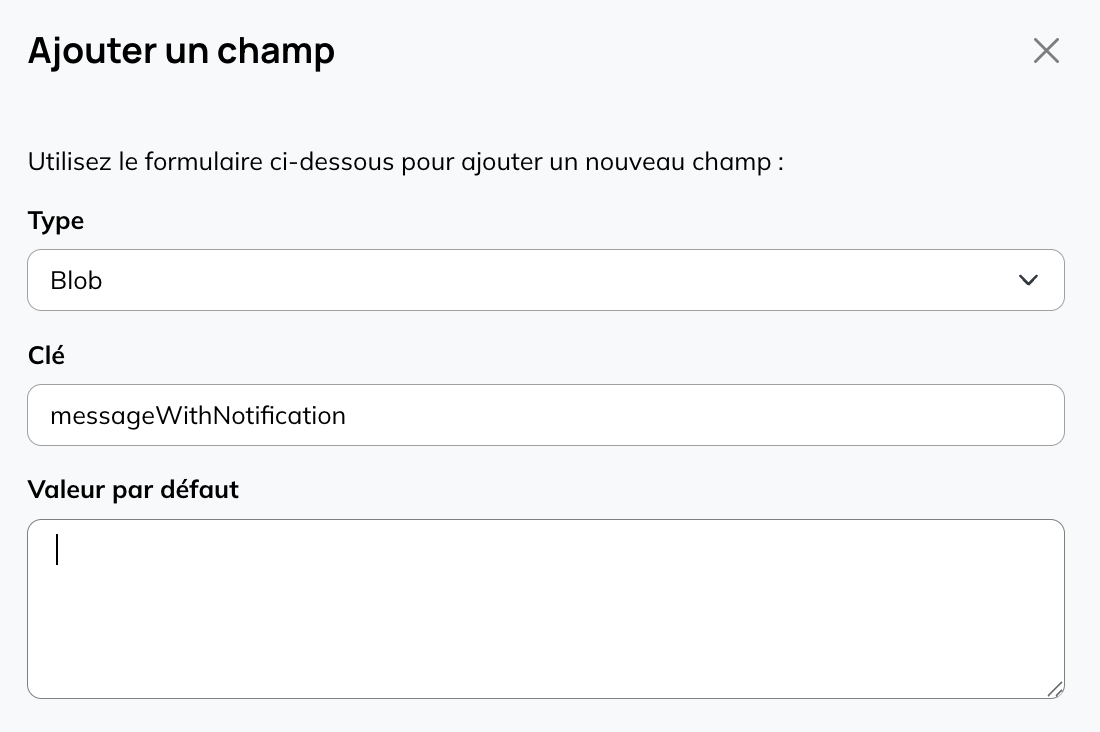 Propriétés du champ
