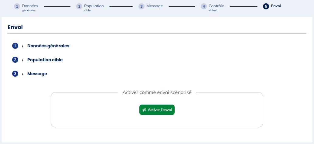 Activer une campagne scénarisée