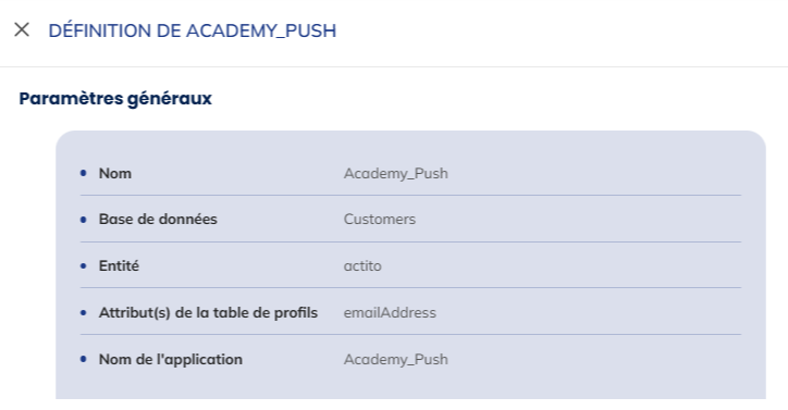 Détail de l'intégration