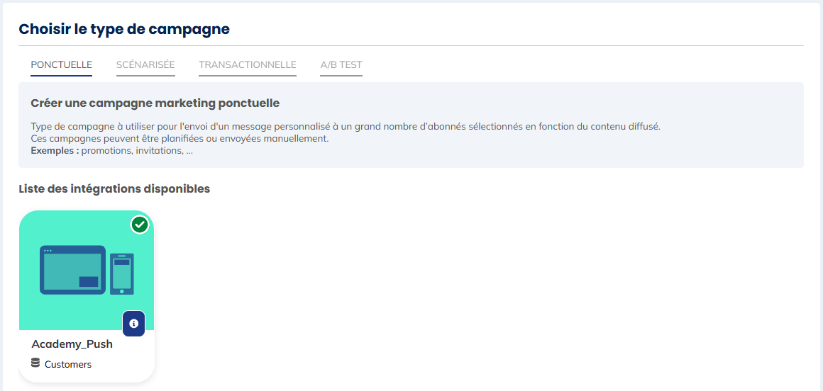Choisir l&#39;intégration
