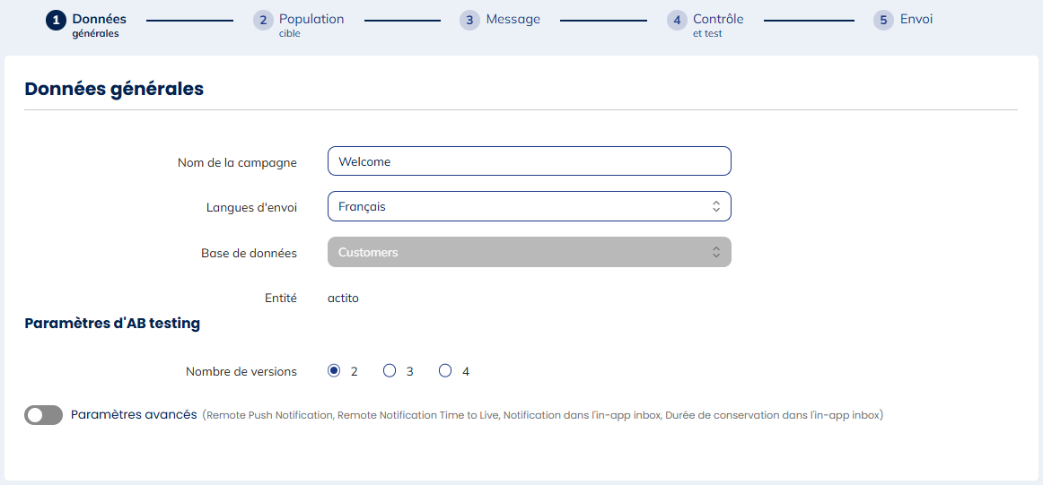 Données générales