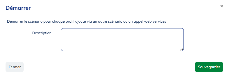 Paramètres du bloc démarrer
