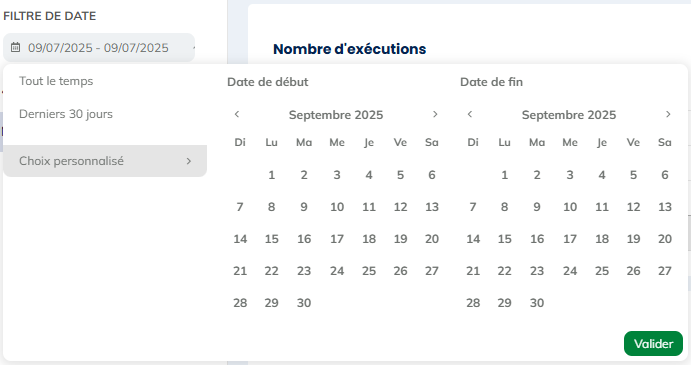 Filtre de date
