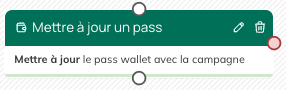 Bloc Mettre à jour un pass