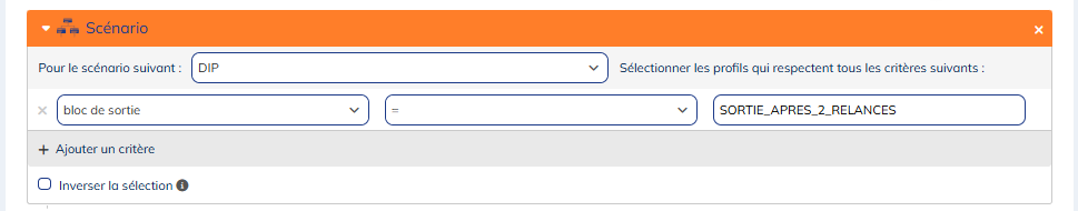 Ciblage sur les conditions globales de sortie