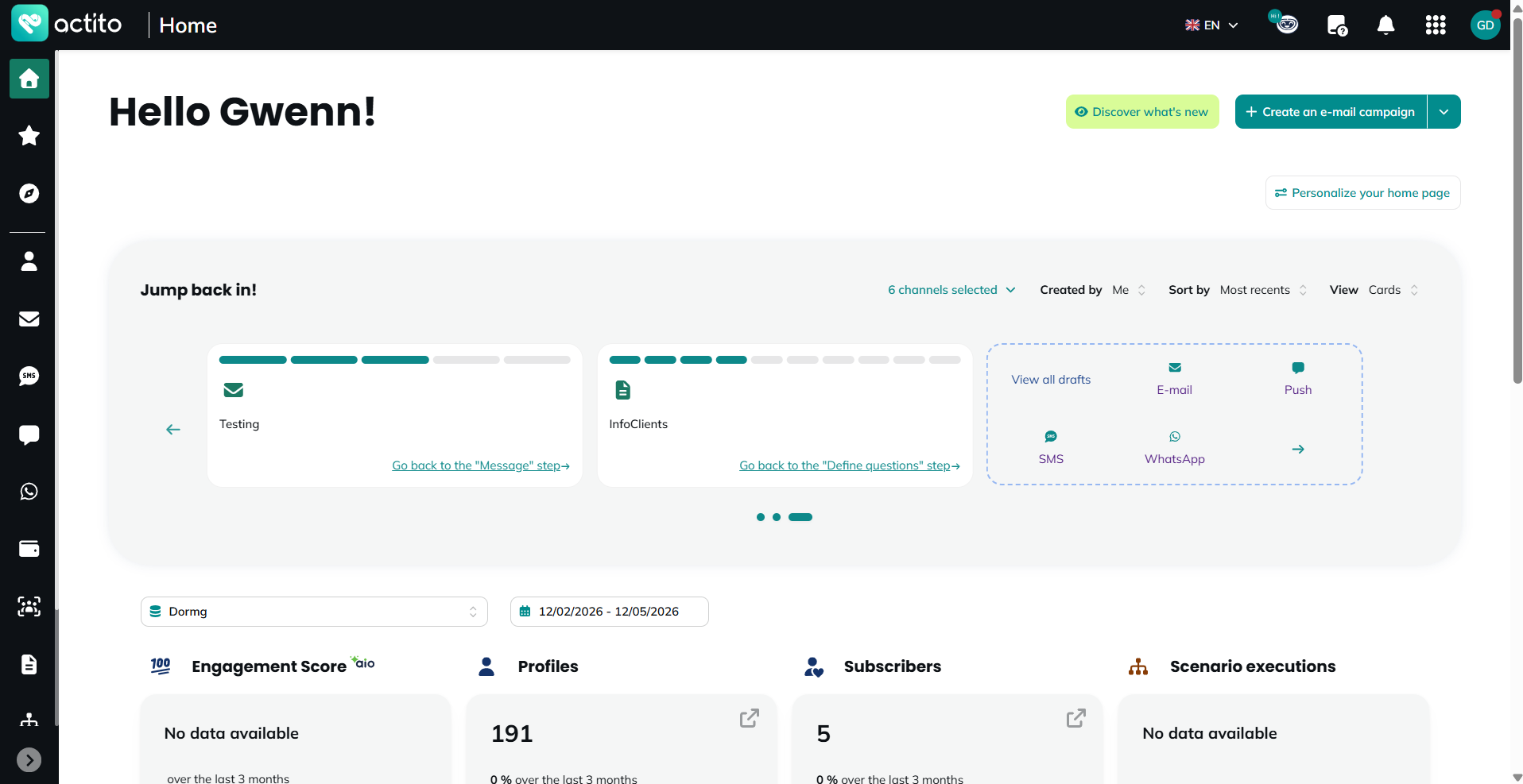 Home page