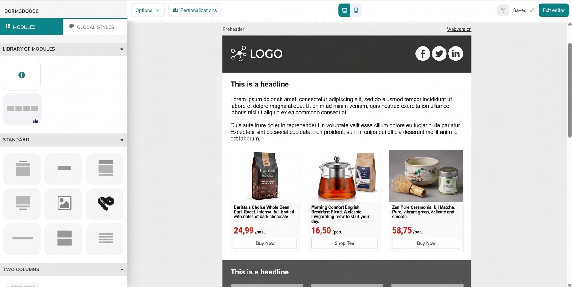 Product recommendations