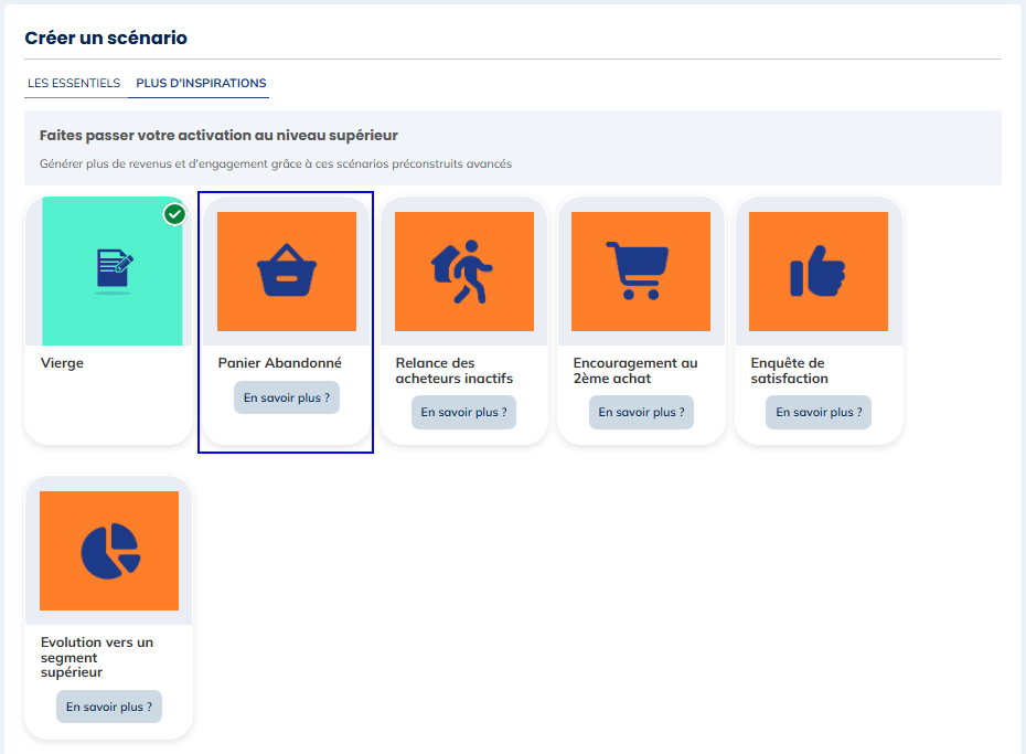 Crear un escenario