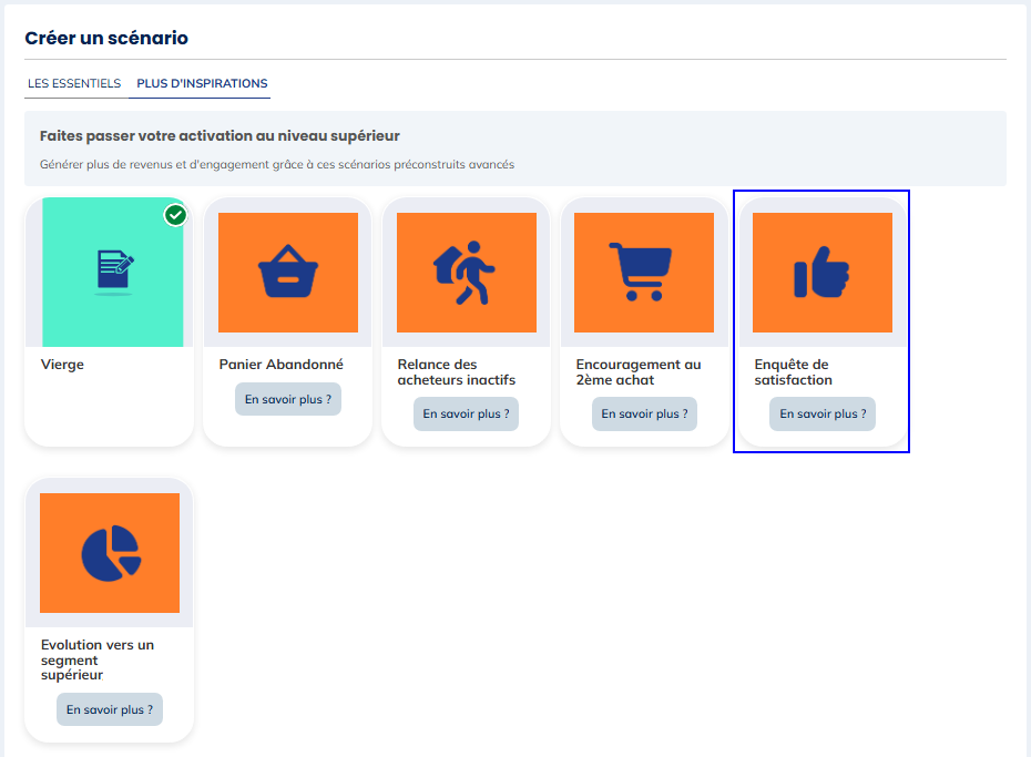 Crear un escenario