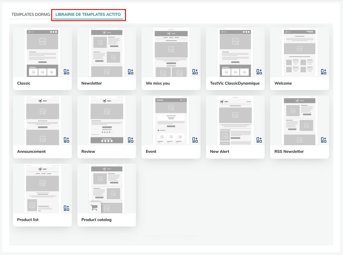 Templates Actito